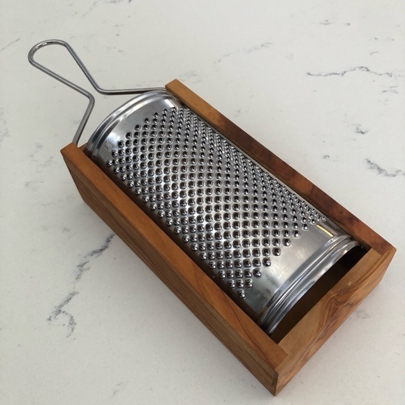 Olive Wood Box Grater~For Hard Cheeses~Dual Function - Picture 4 of 12
